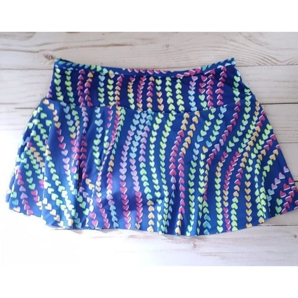 NWT Lands' End Girls Slim Swim Mini Skirt Swim Bottoms